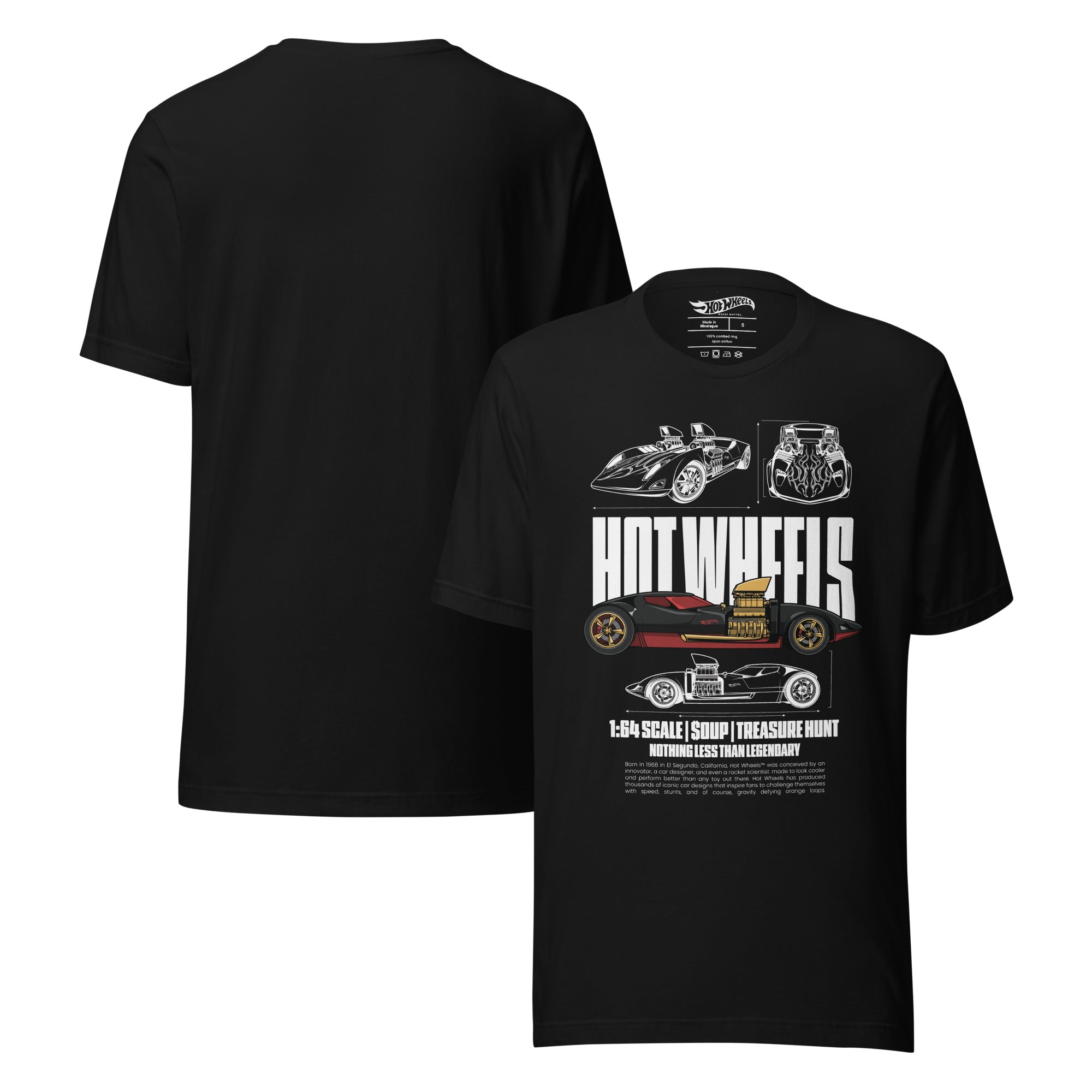 Hot Wheels Nothing Less than Legendary Black T-Shirt