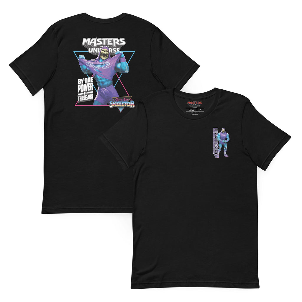 Masters of the Universe Gym Bro Skeletor Ab Power Black T-shirt