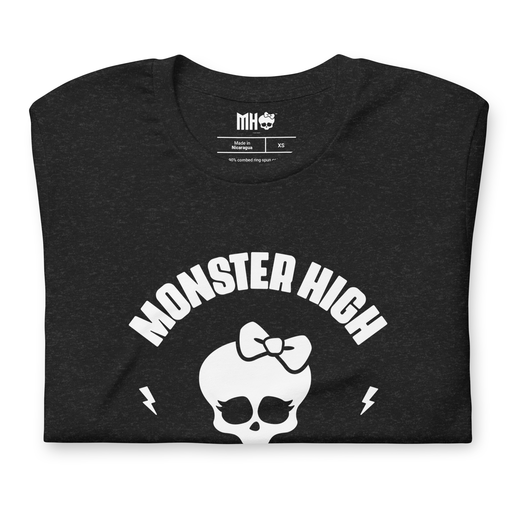 Monster High Fang Club Short Sleeve T-Shirt in Black Heather