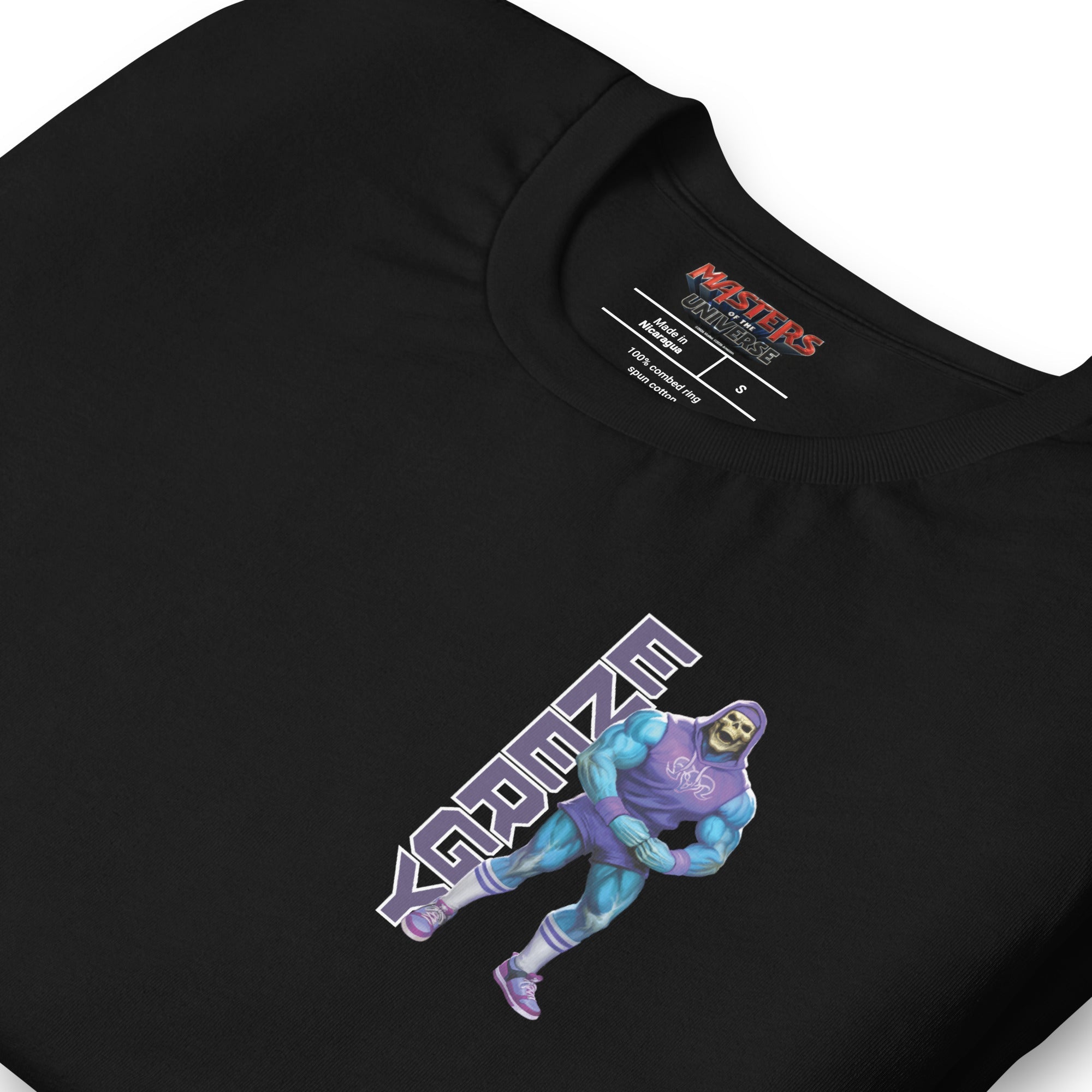 Masters of the Universe Gym Bro Skeletor Ab Power Black T-shirt