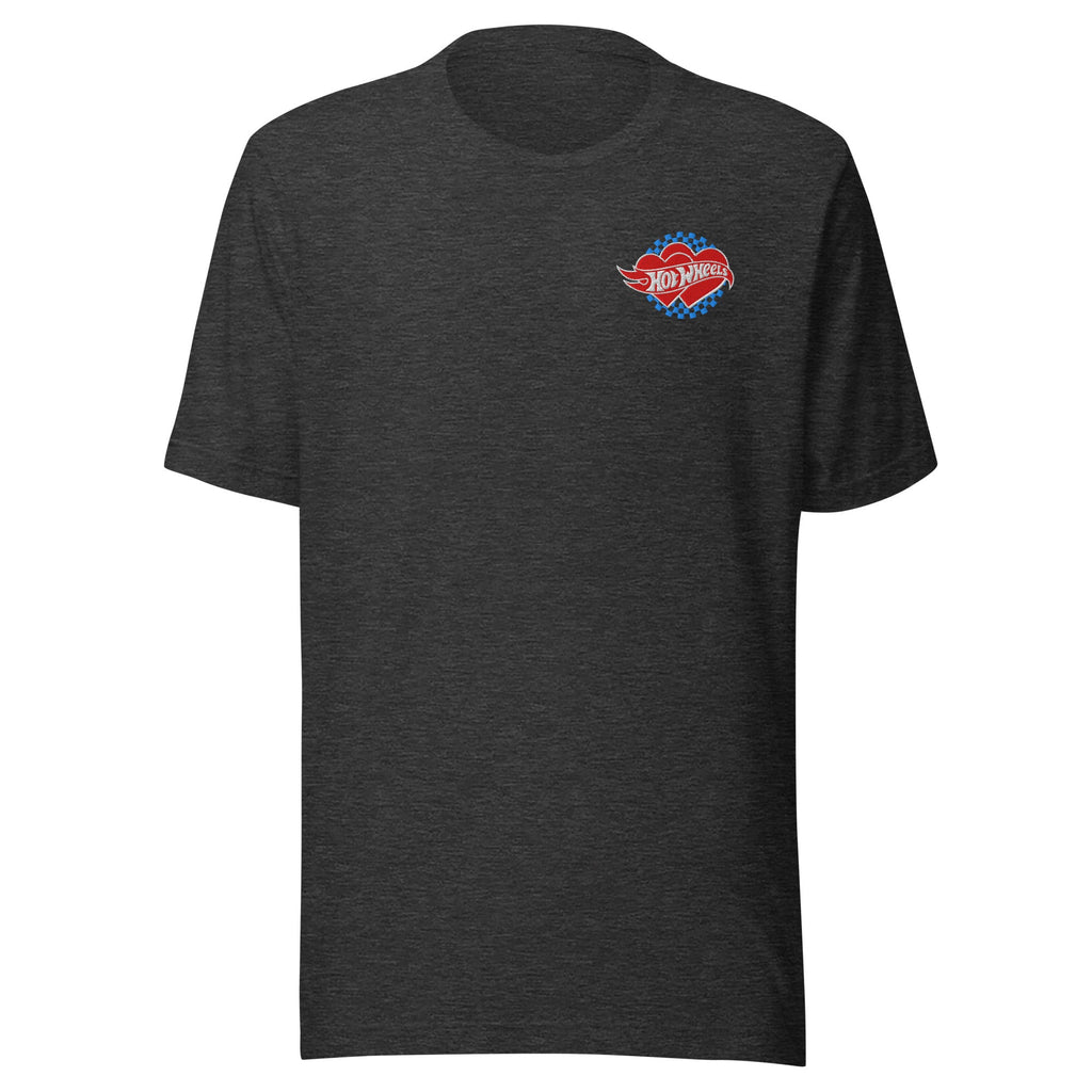 Hot Wheels Embroidered Checkered Hearts T-Shirt