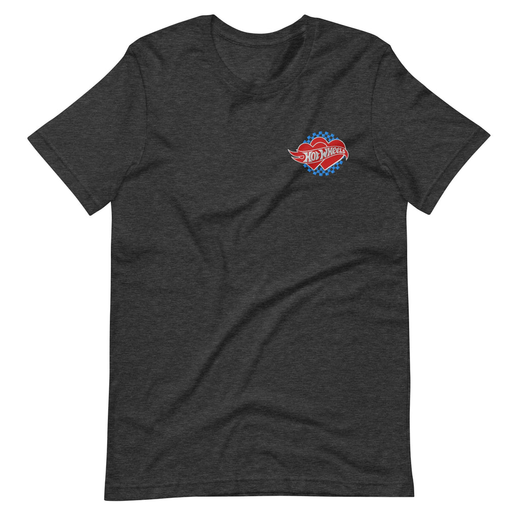 Hot Wheels Embroidered Checkered Hearts T-Shirt