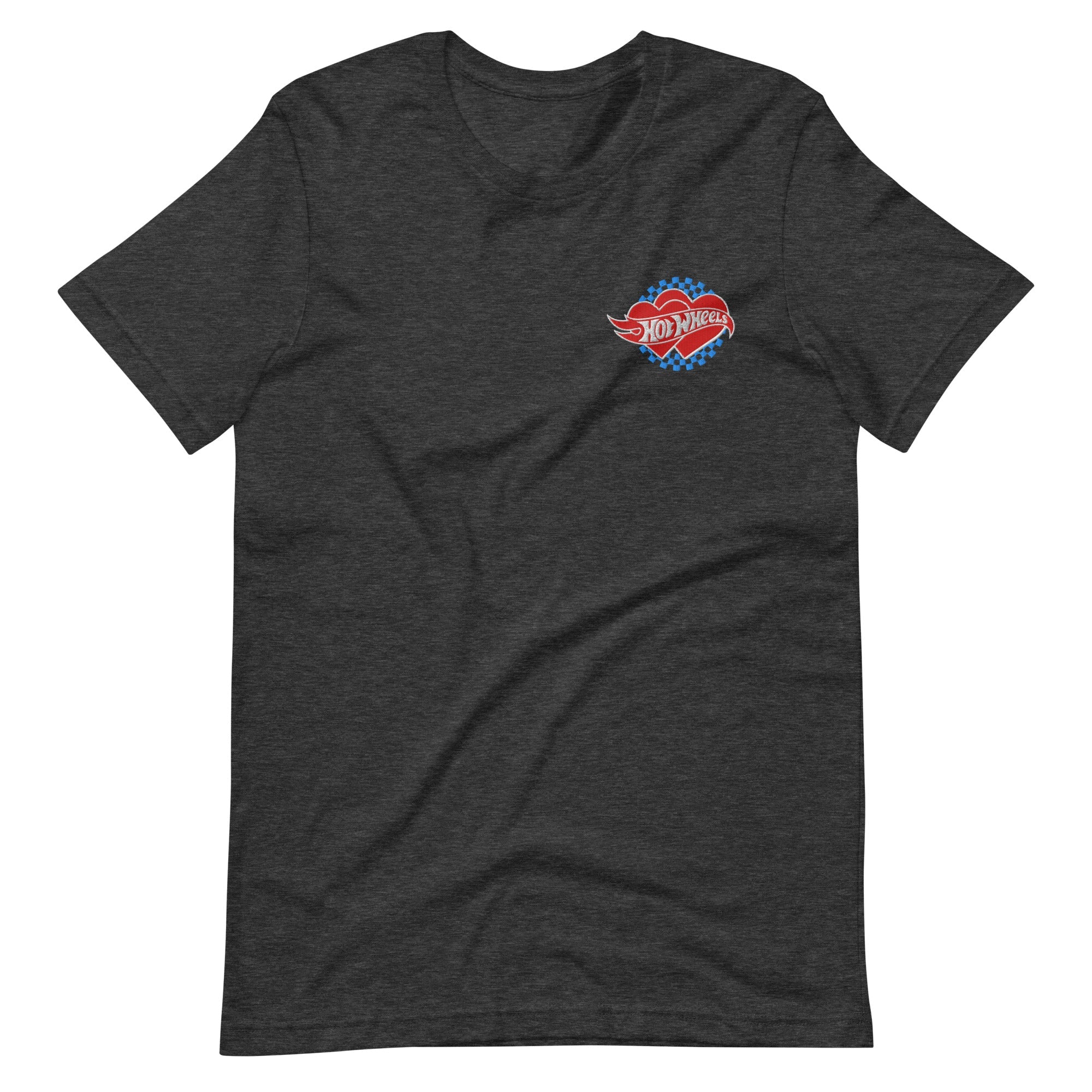 Hot Wheels Embroidered Checkered Hearts T-Shirt