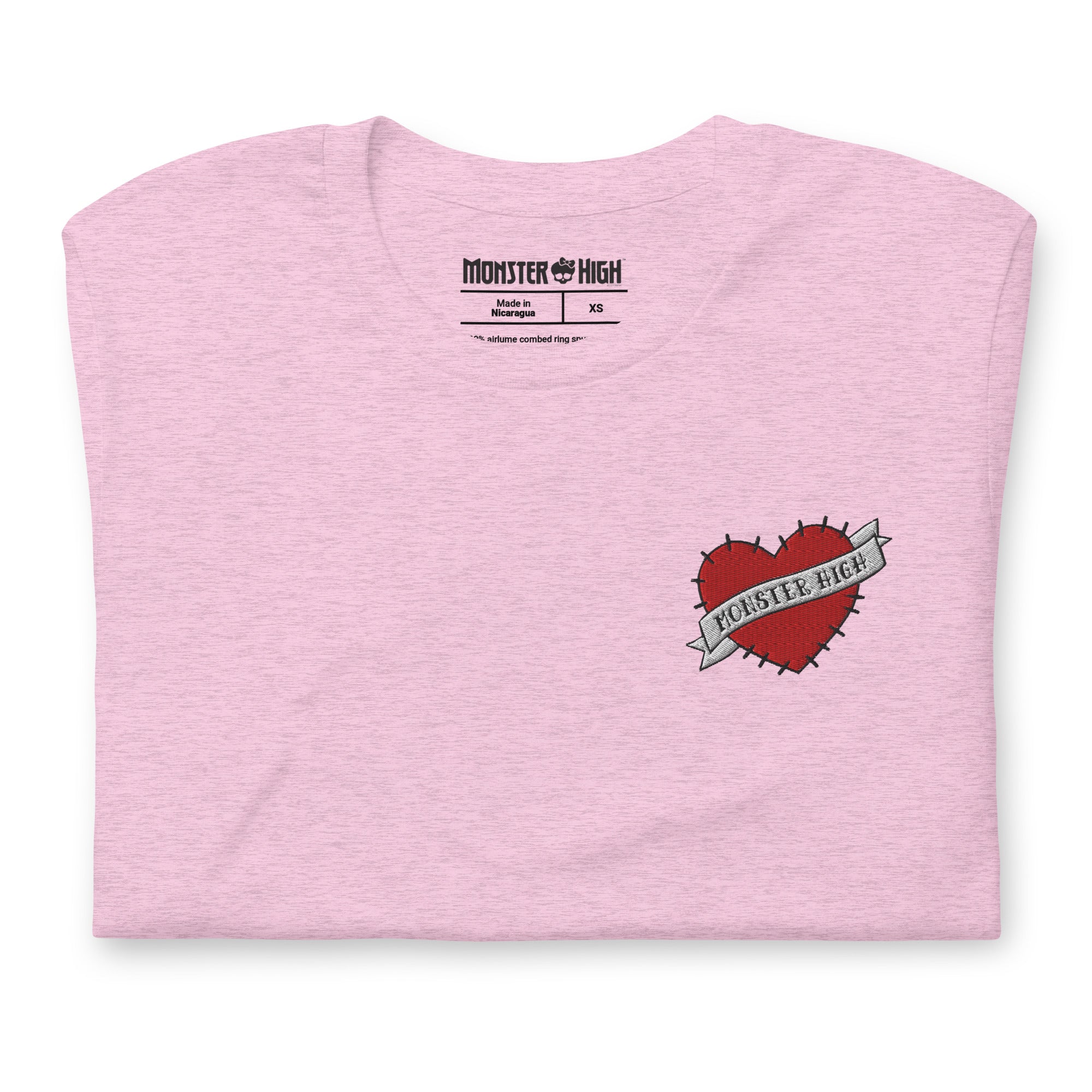 Monster High Embroidered Logo Heart T-Shirt