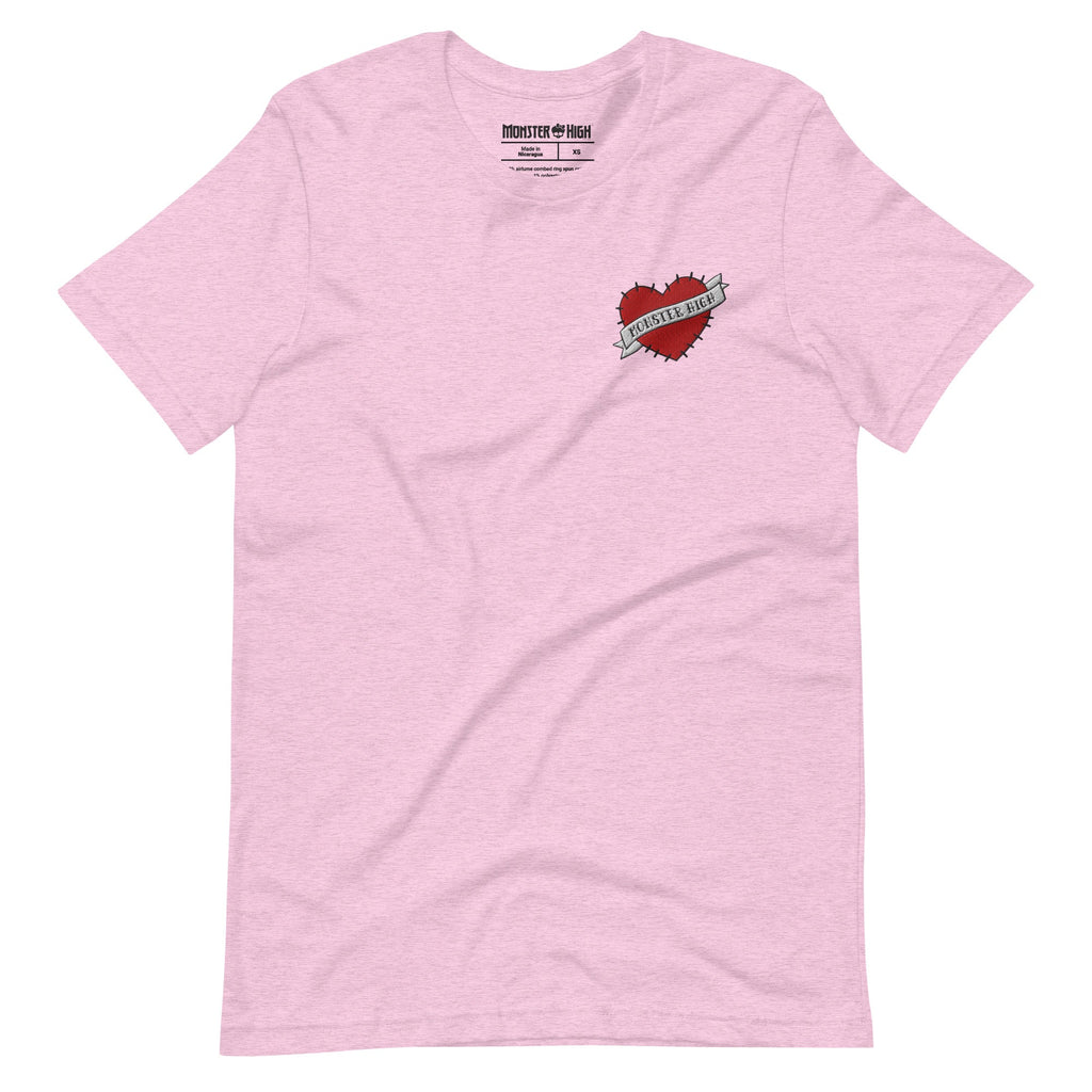 Monster High Embroidered Logo Heart T-Shirt