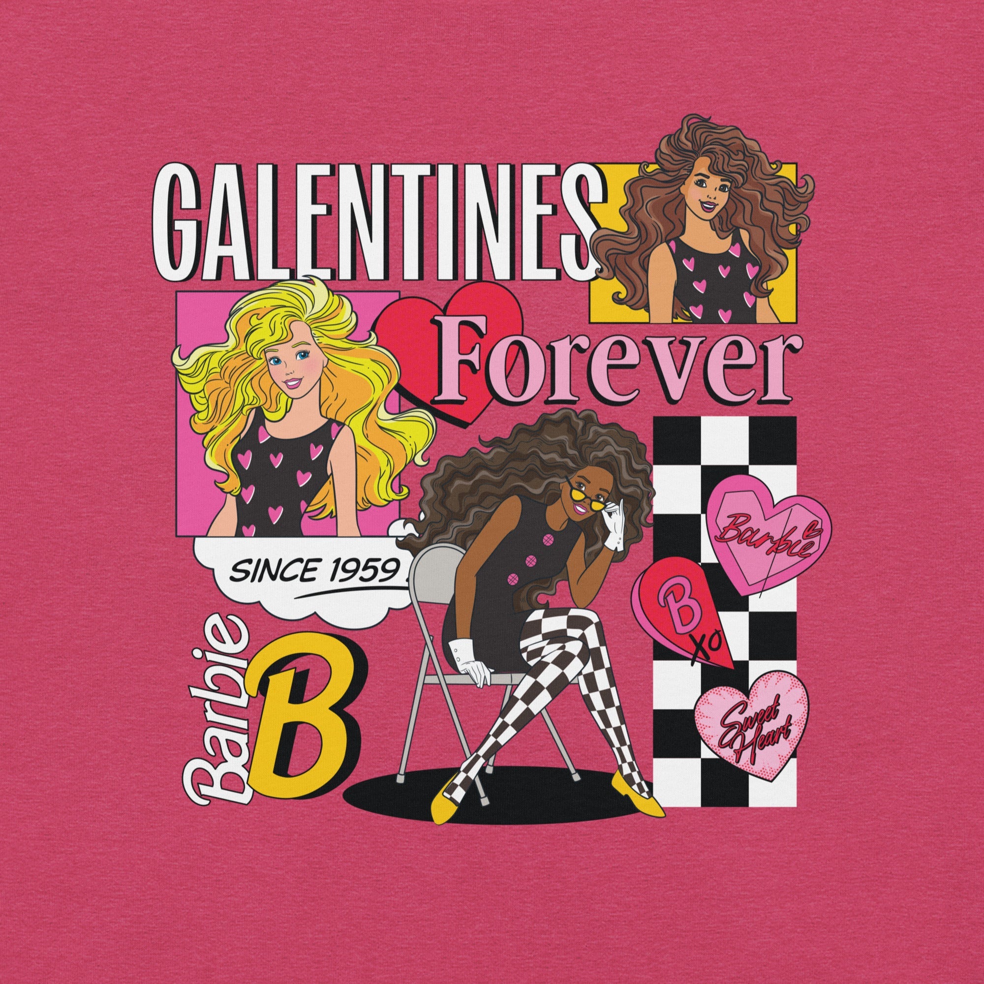 Barbie Galentines Pink T-shirt