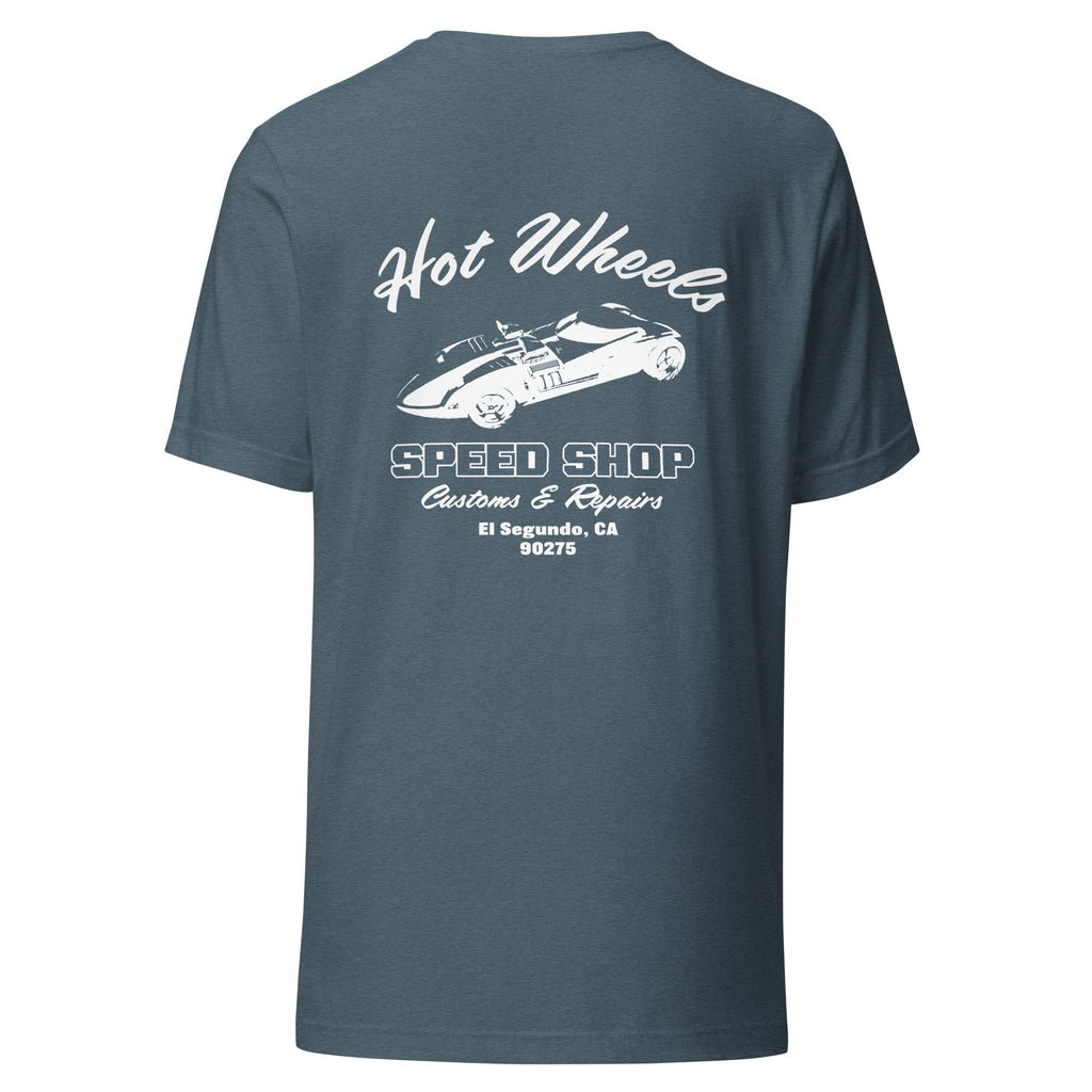 Hot Wheels Speed Shop Embroidered Blue T-Shirt