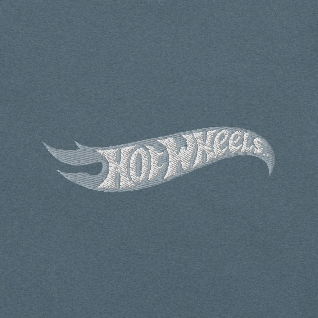 Hot Wheels Speed Shop Embroidered Blue T-Shirt