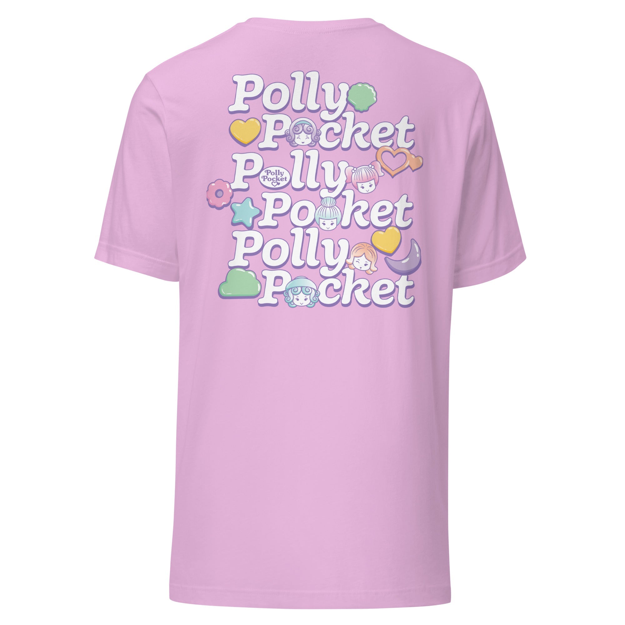 Polly Pocket Icons Embroidered Pink T-Shirt