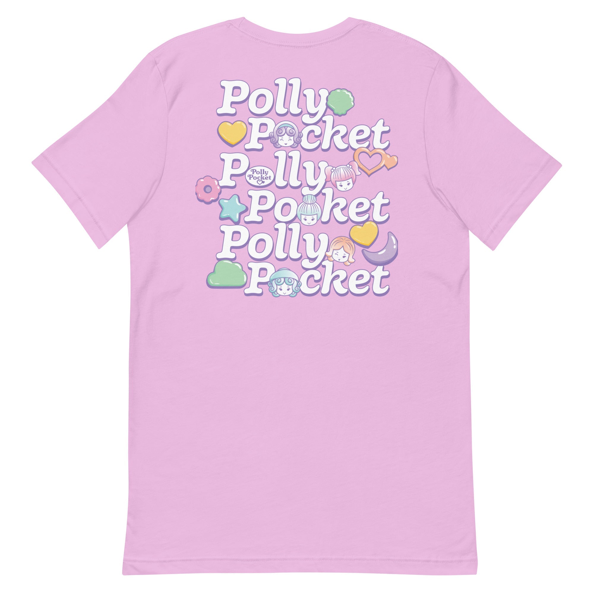 Polly Pocket Icons Embroidered Pink T-Shirt