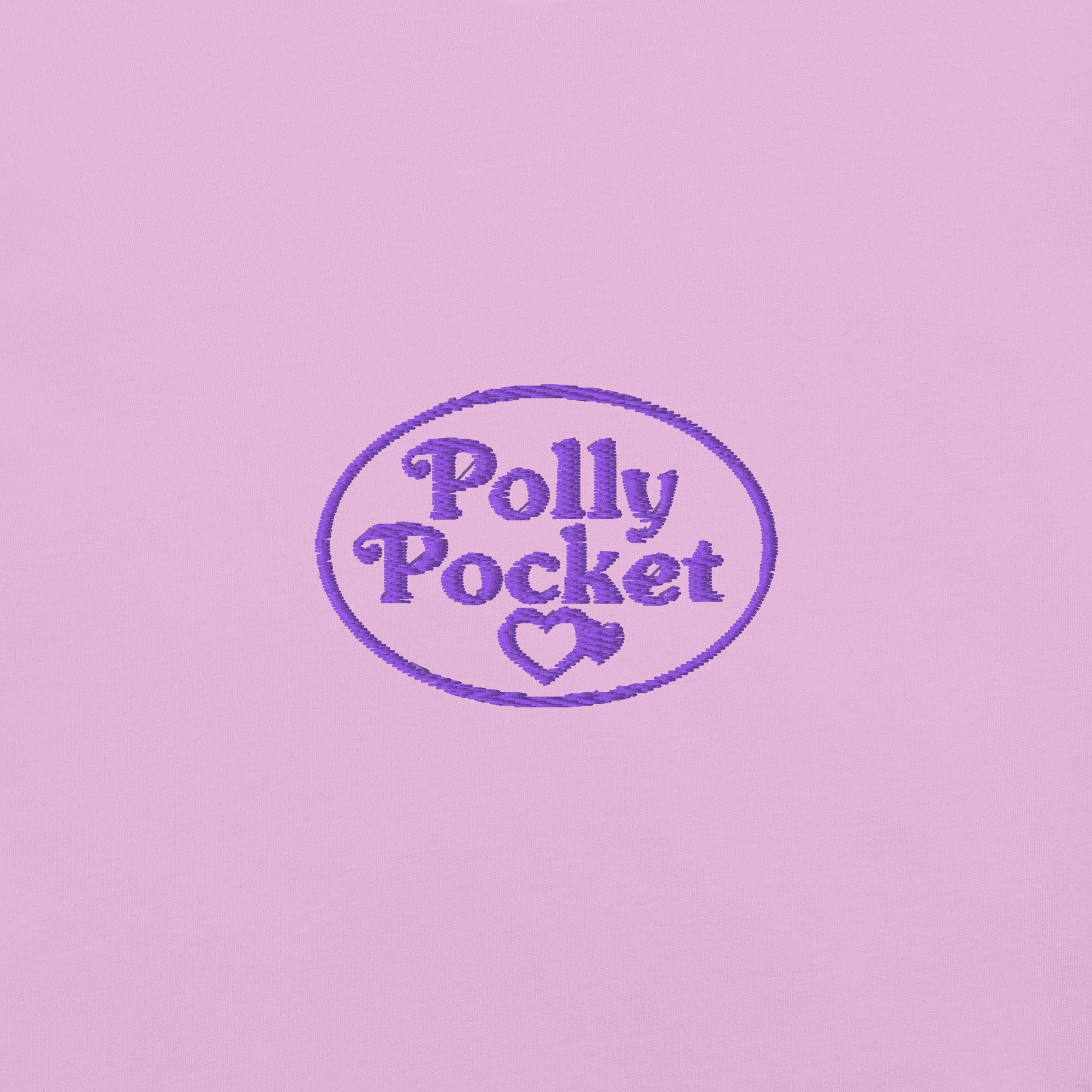Polly Pocket Icons Embroidered Pink T-Shirt