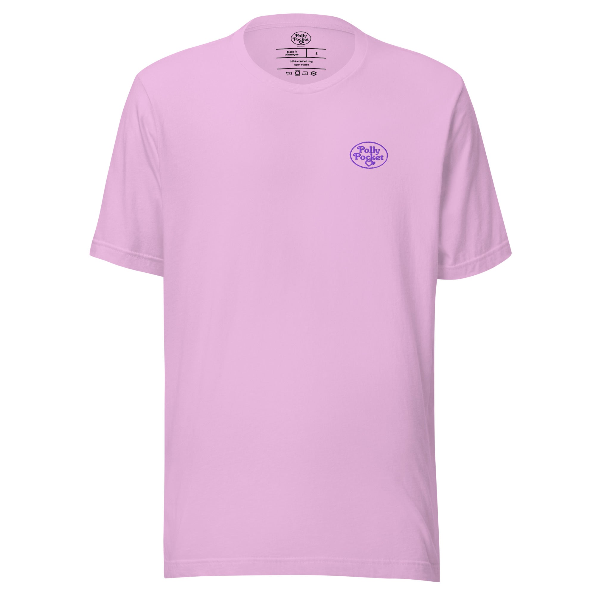 Polly Pocket Icons Embroidered Pink T-Shirt
