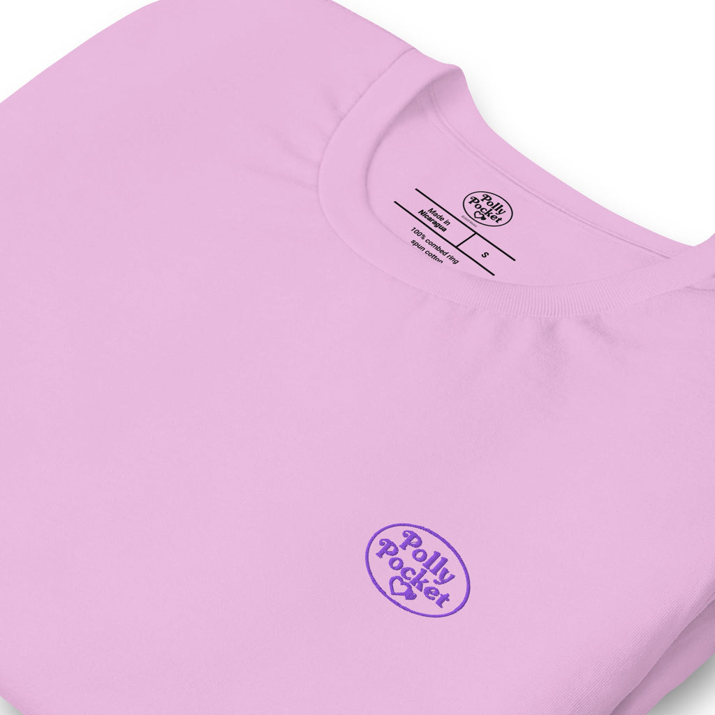 Polly Pocket Icons Embroidered Pink T-Shirt