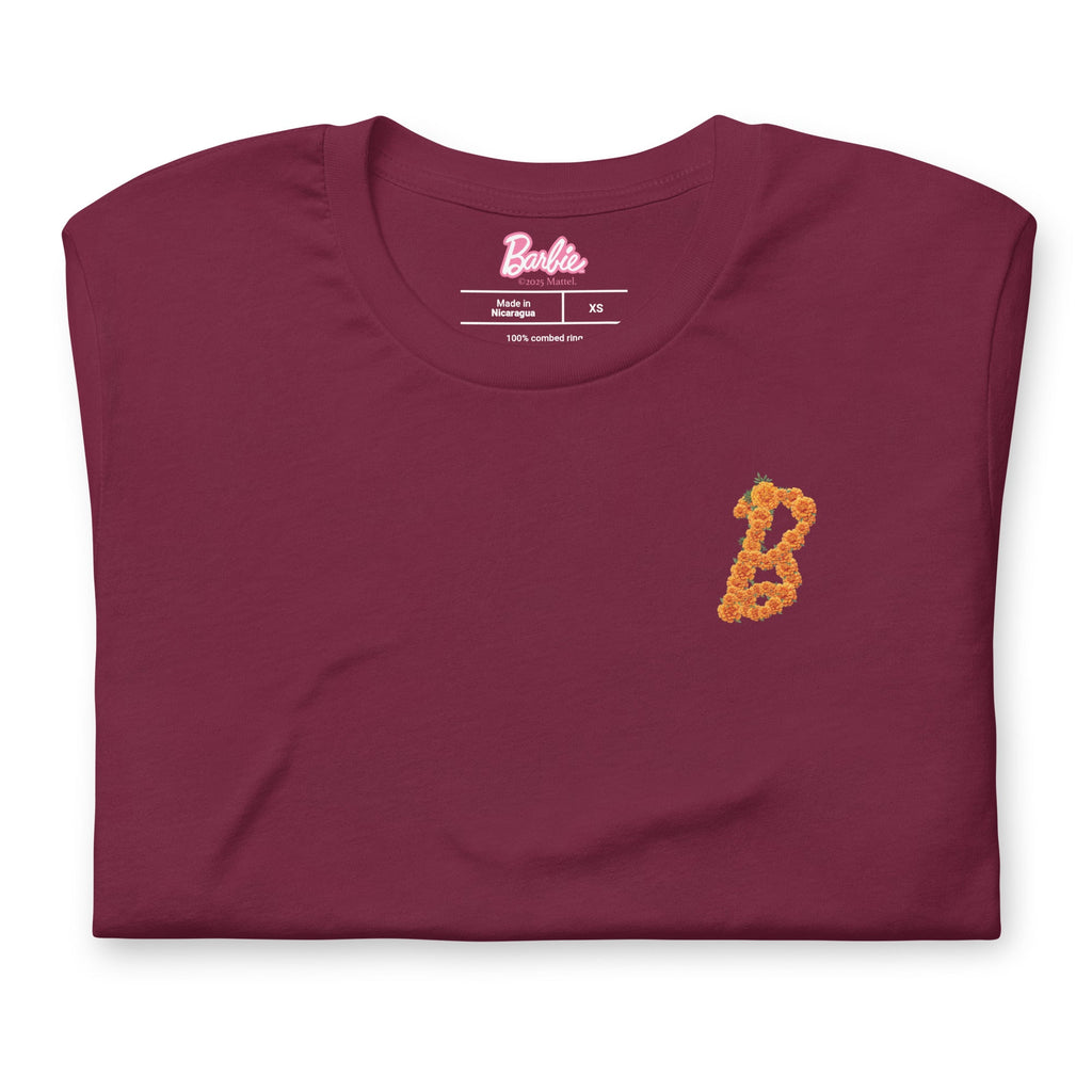 Barbie Día de Muertos Maroon T-Shirt