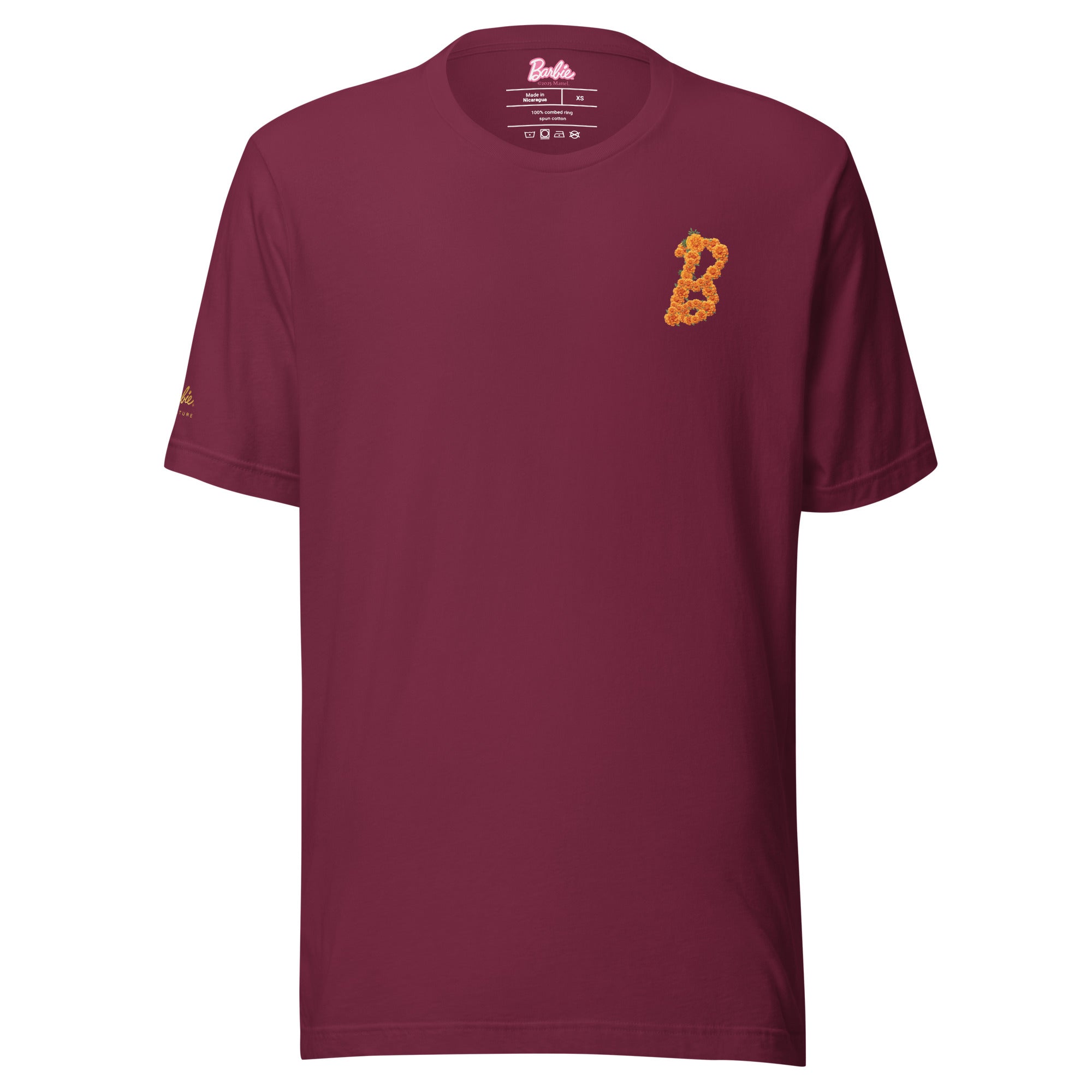 Barbie Día de Muertos Maroon T-Shirt