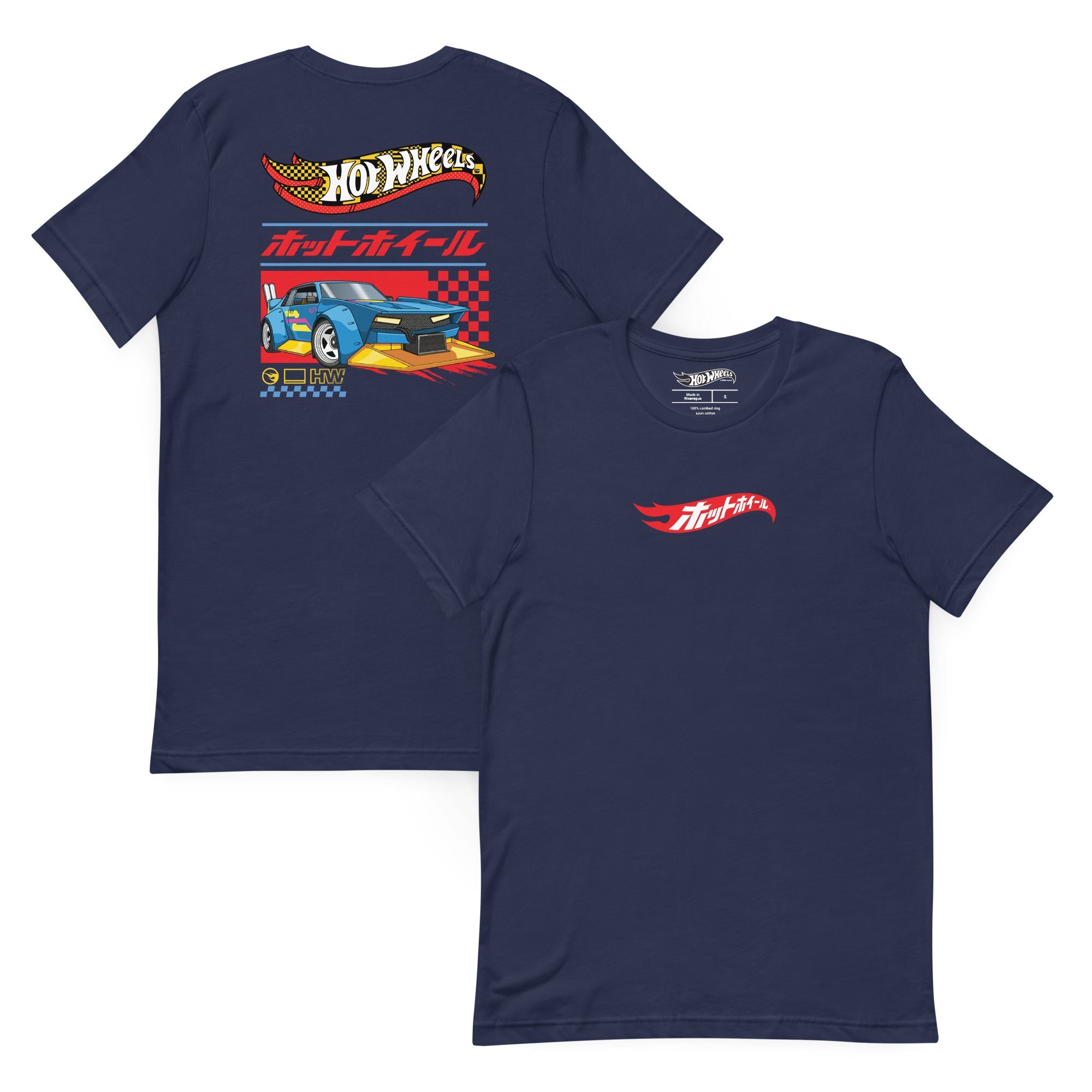Hot Wheels in Katakana Navy T-Shirt