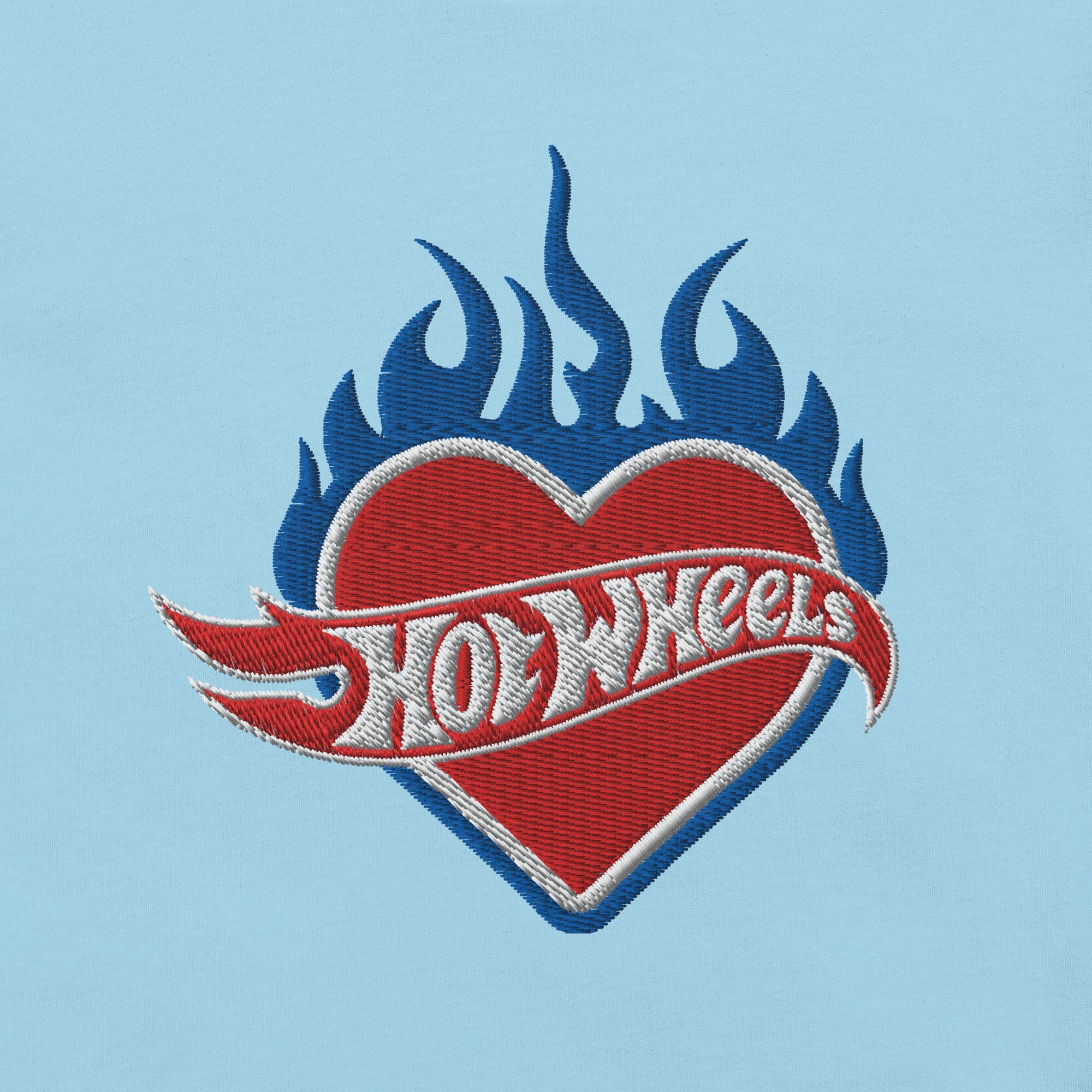 Hot Wheels Embroidered Heart T-Shirt