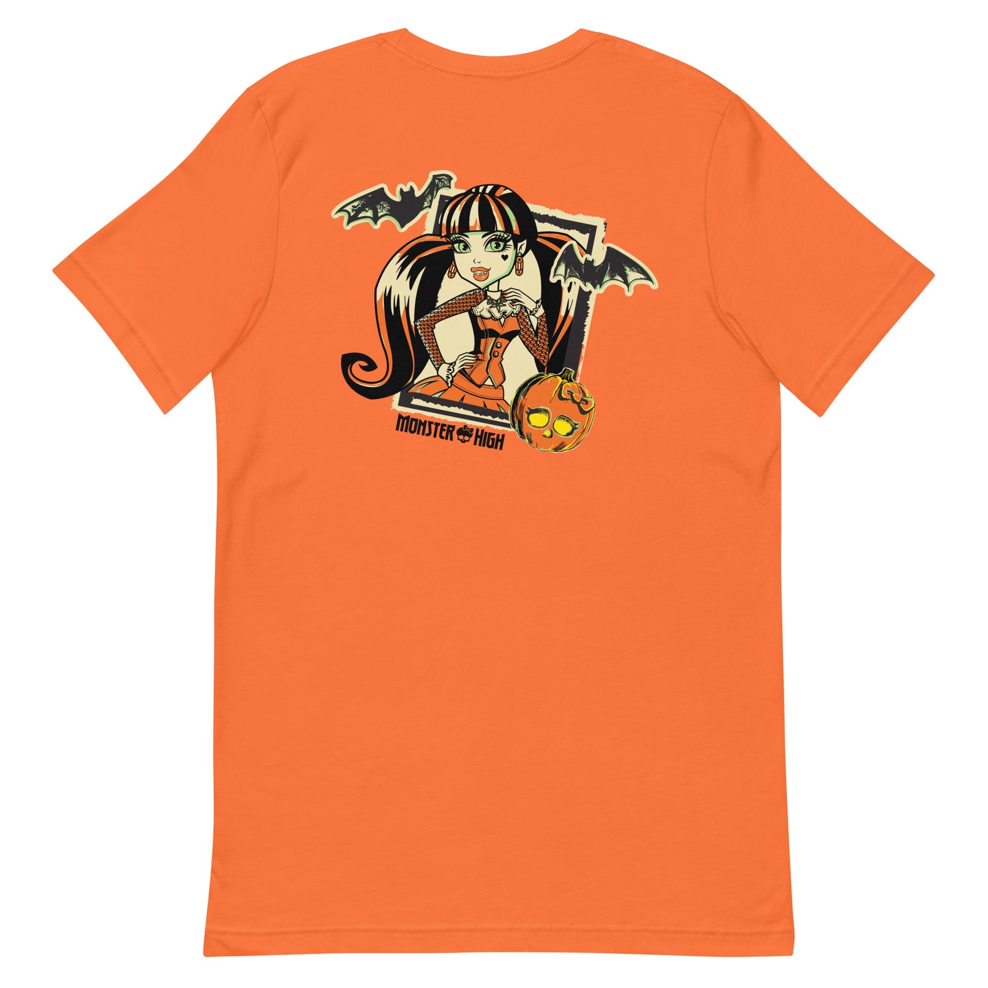 Monster High Draculaura Embroidered Orange T-Shirt