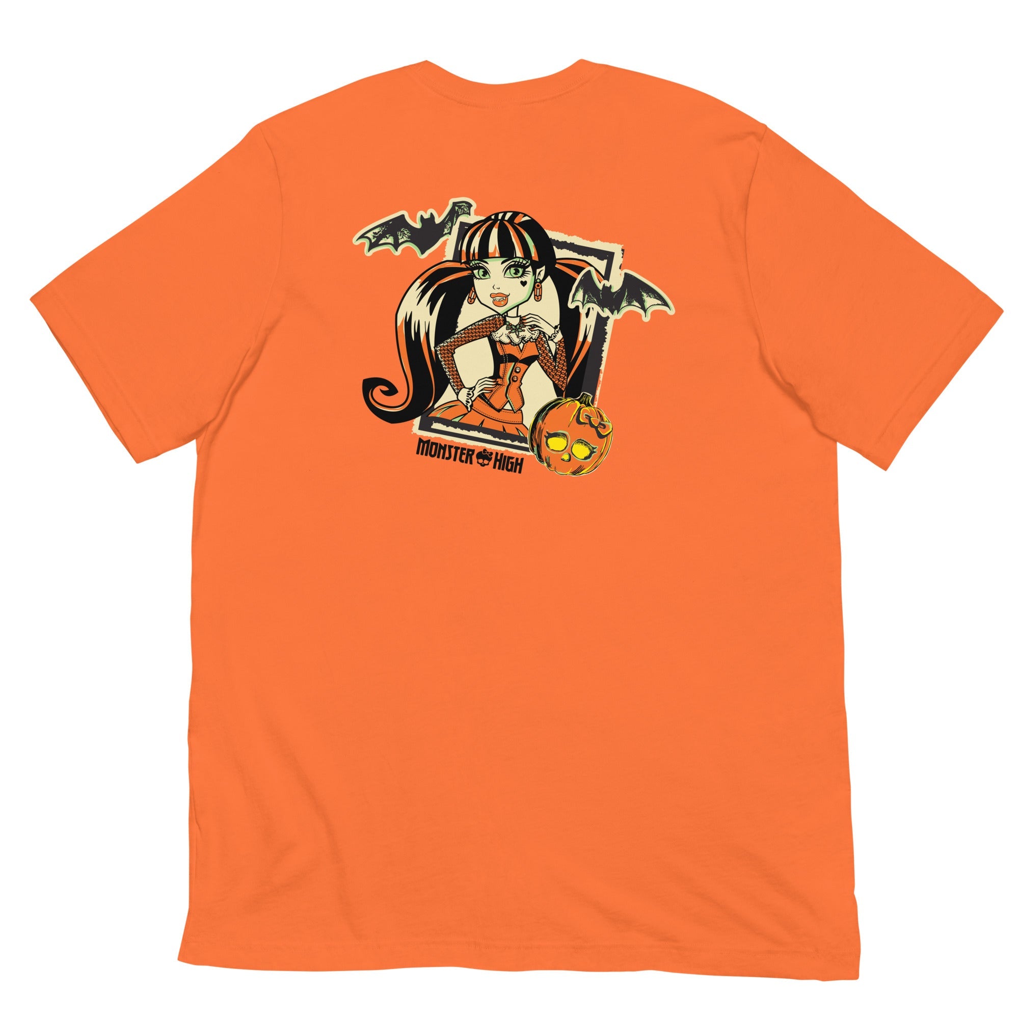 Monster High Draculaura Embroidered Orange T-Shirt