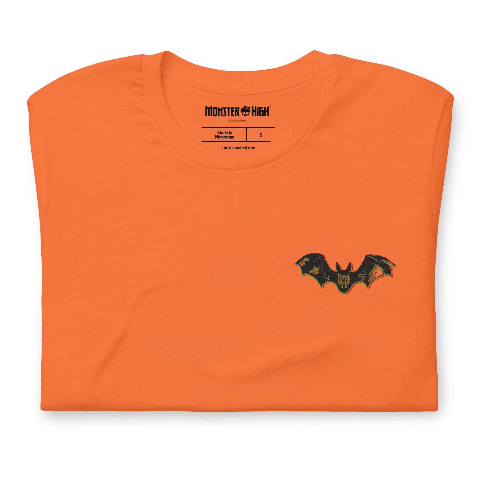 Monster High Draculaura Embroidered Orange T-Shirt
