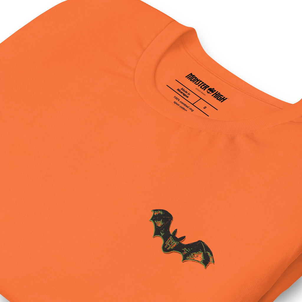 Monster High Draculaura Embroidered Orange T-Shirt