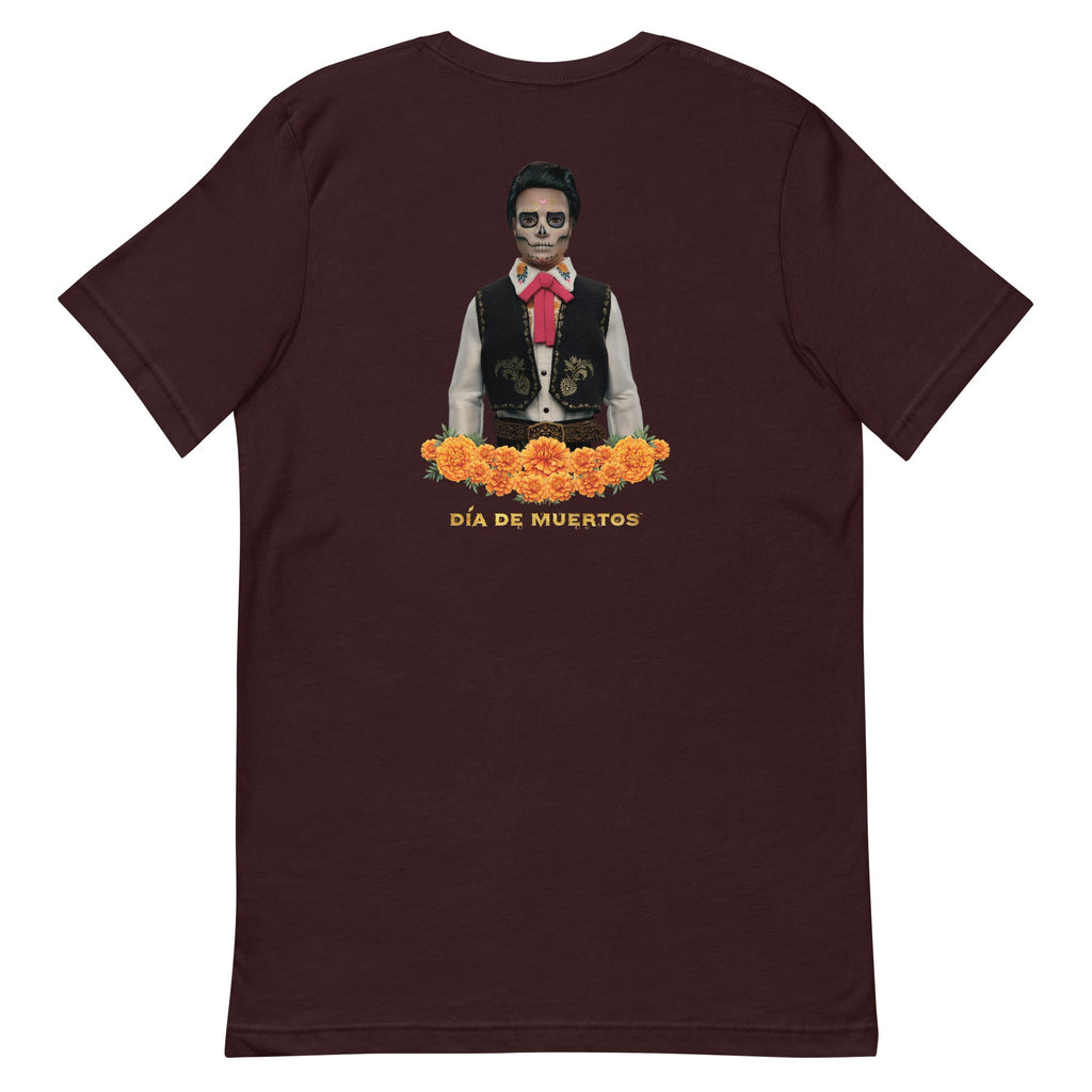 Barbie Día de Muertos Ken Embroidered Oxblood T-Shirt