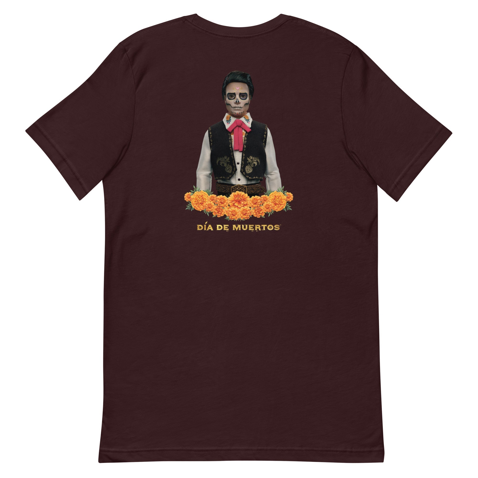 Barbie Día de Muertos Ken Embroidered Oxblood T-Shirt