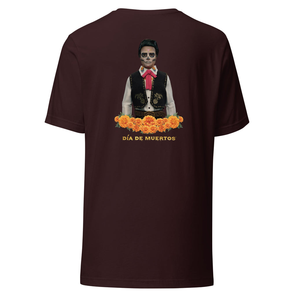 Barbie Día de Muertos Ken Embroidered Oxblood T-Shirt