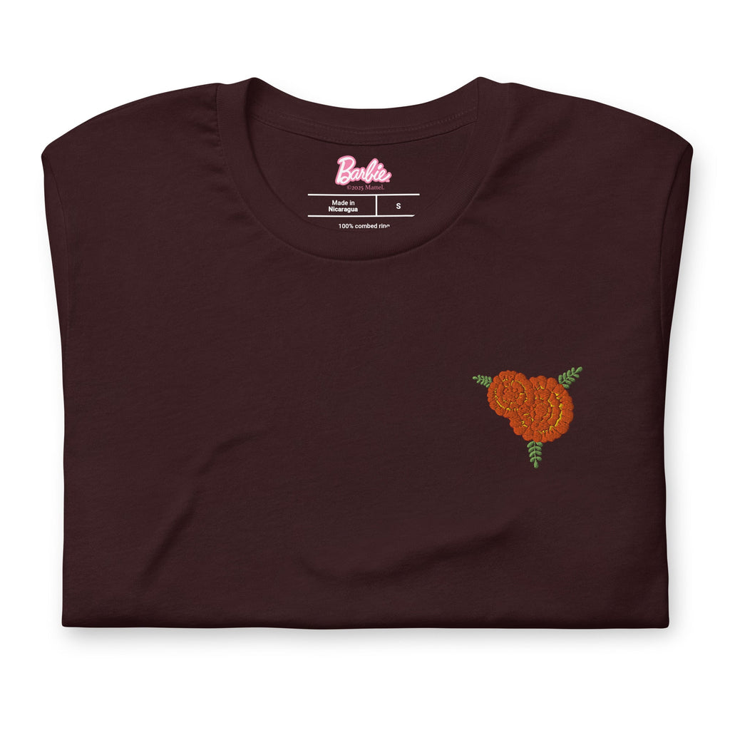 Barbie Día de Muertos Ken Embroidered Oxblood T-Shirt