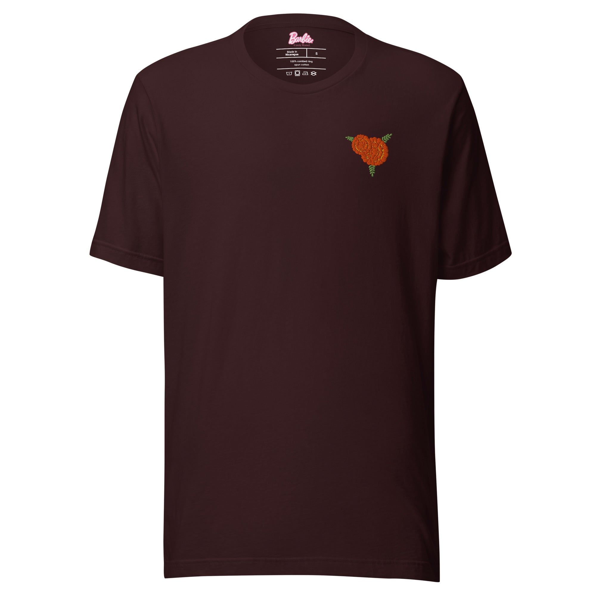 Barbie Día de Muertos Ken Embroidered Oxblood T-Shirt