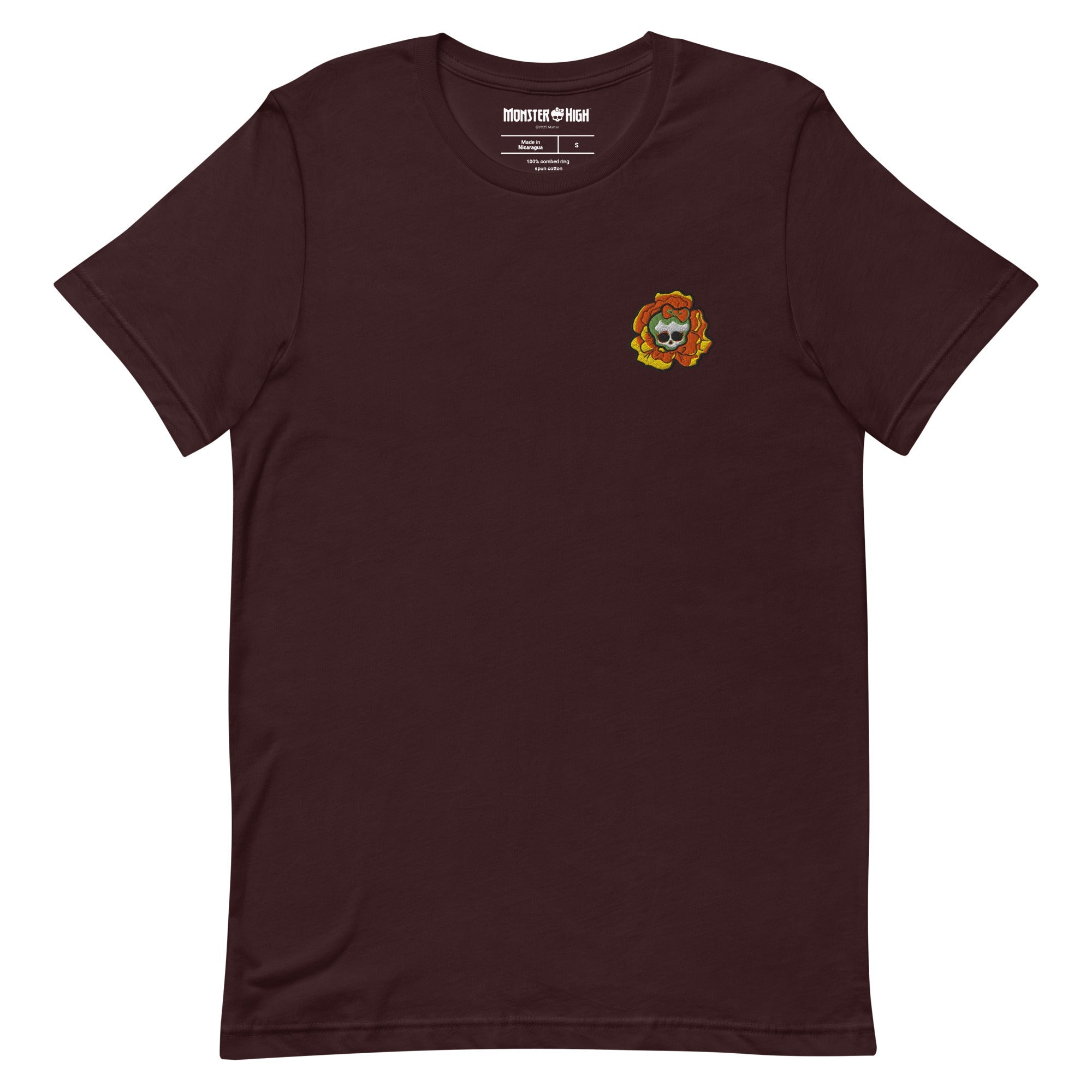 Monster High Skelita Día de Muertos Embroidered Oxblood T-Shirt