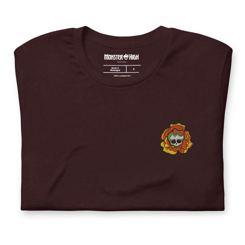 Monster High Skelita Día de Muertos Embroidered Oxblood T-Shirt