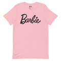 Barbie Script Logo Unisex Pink T-Shirt