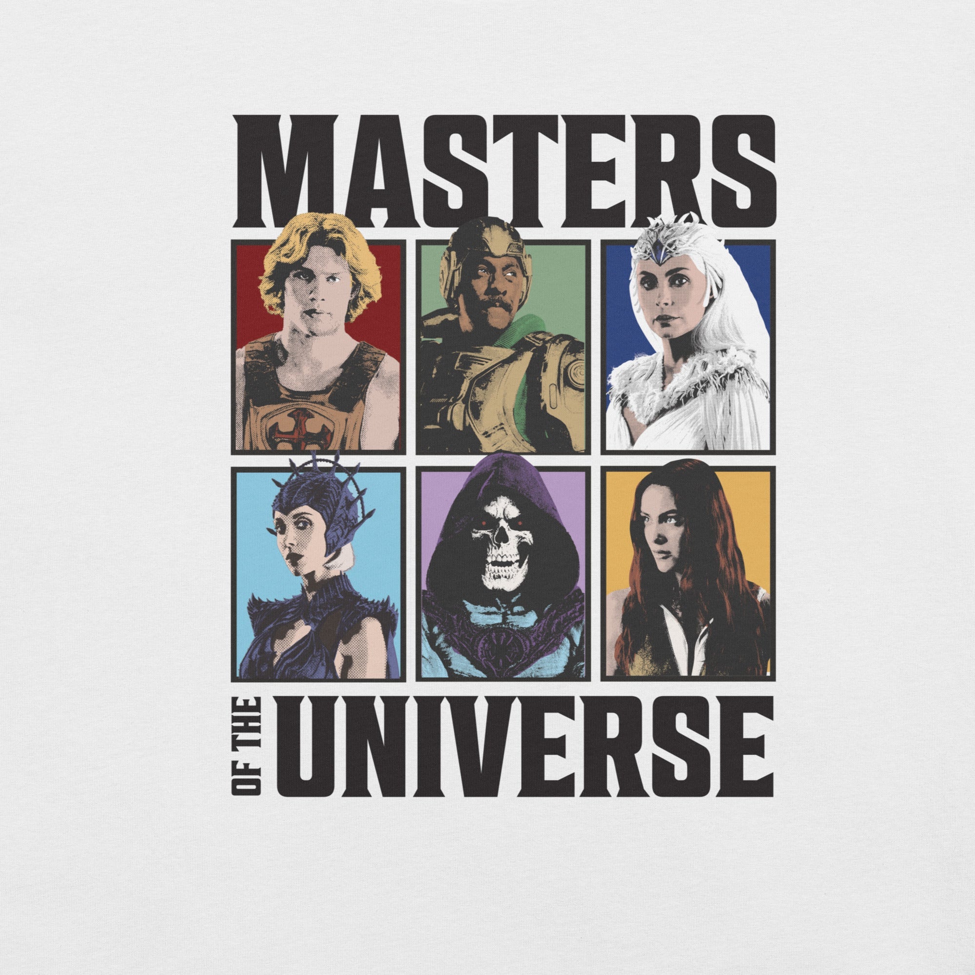 Masters of the Universe Movie Characters White T-shirt