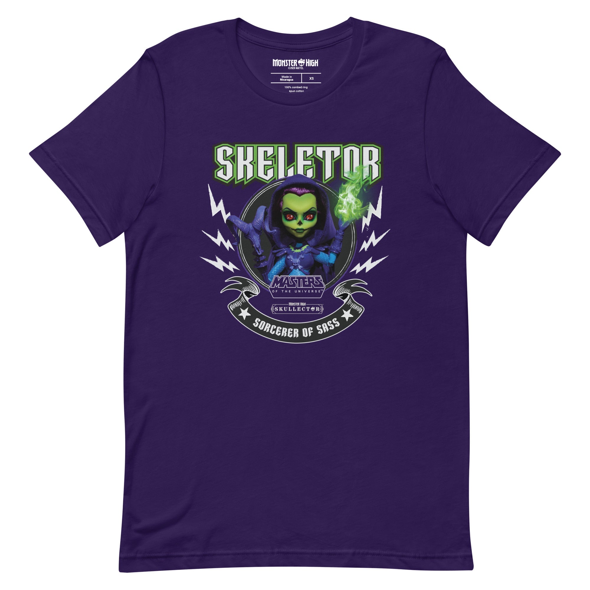 Monster High Masters of the Universe Skeletor Purple T-shirt