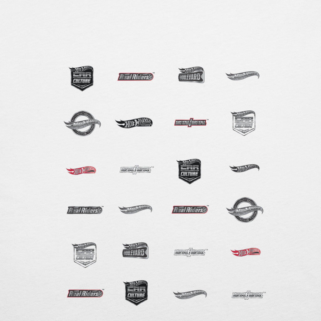 Hot Wheels Logos White T-Shirt