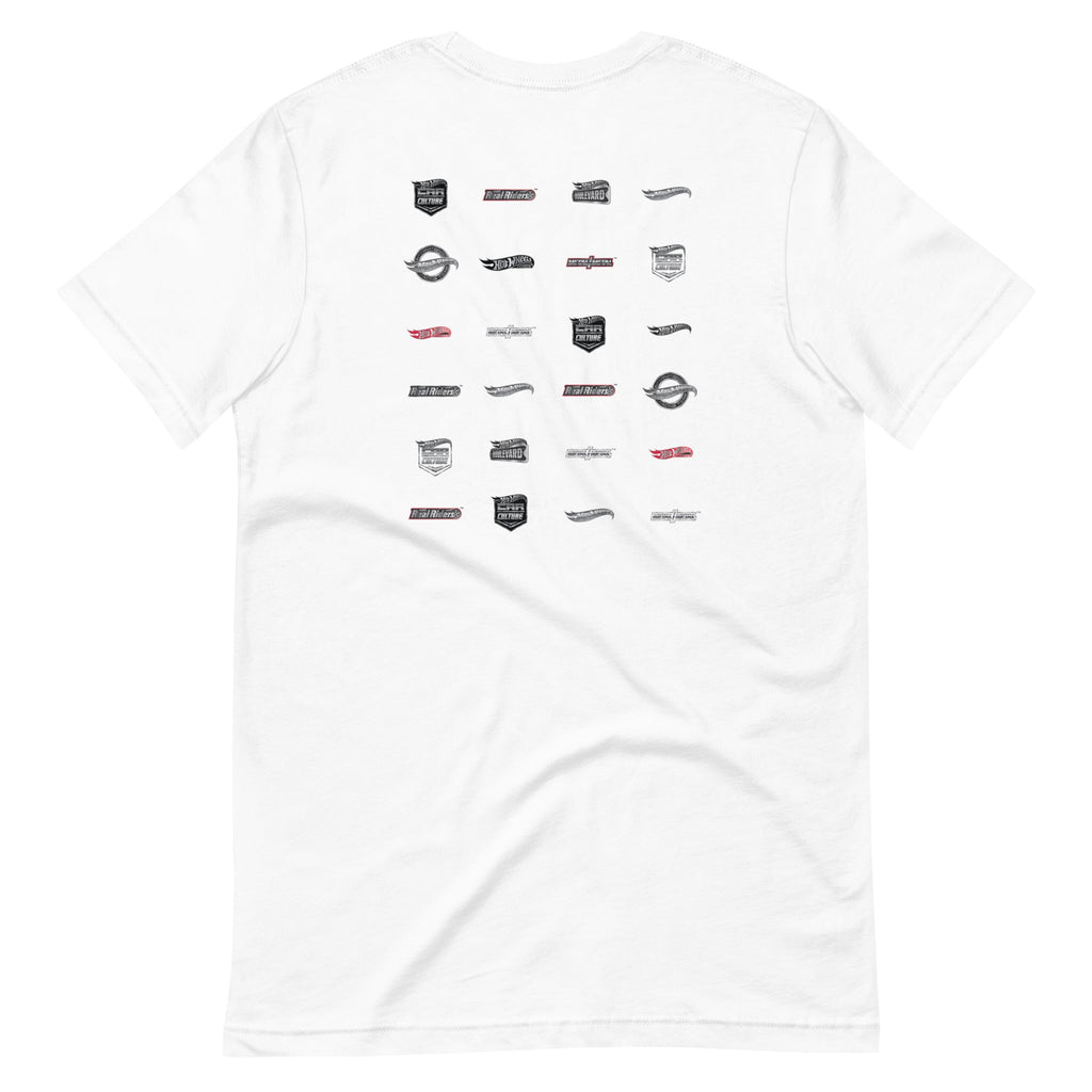 Hot Wheels Logos White T-Shirt
