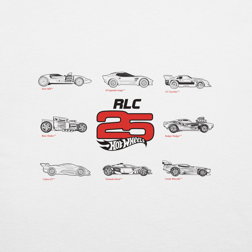 Hot Wheels 2025 RLC Membership White T-Shirt