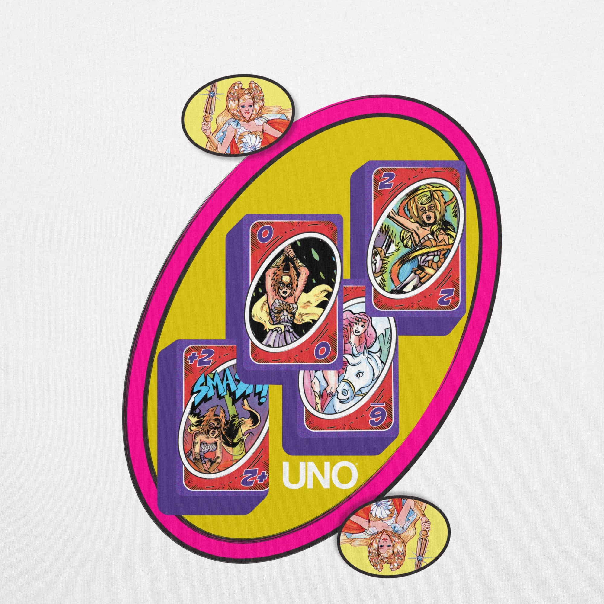 UNO Masters of the Universe She-Ra Princess Power White T-Shirt