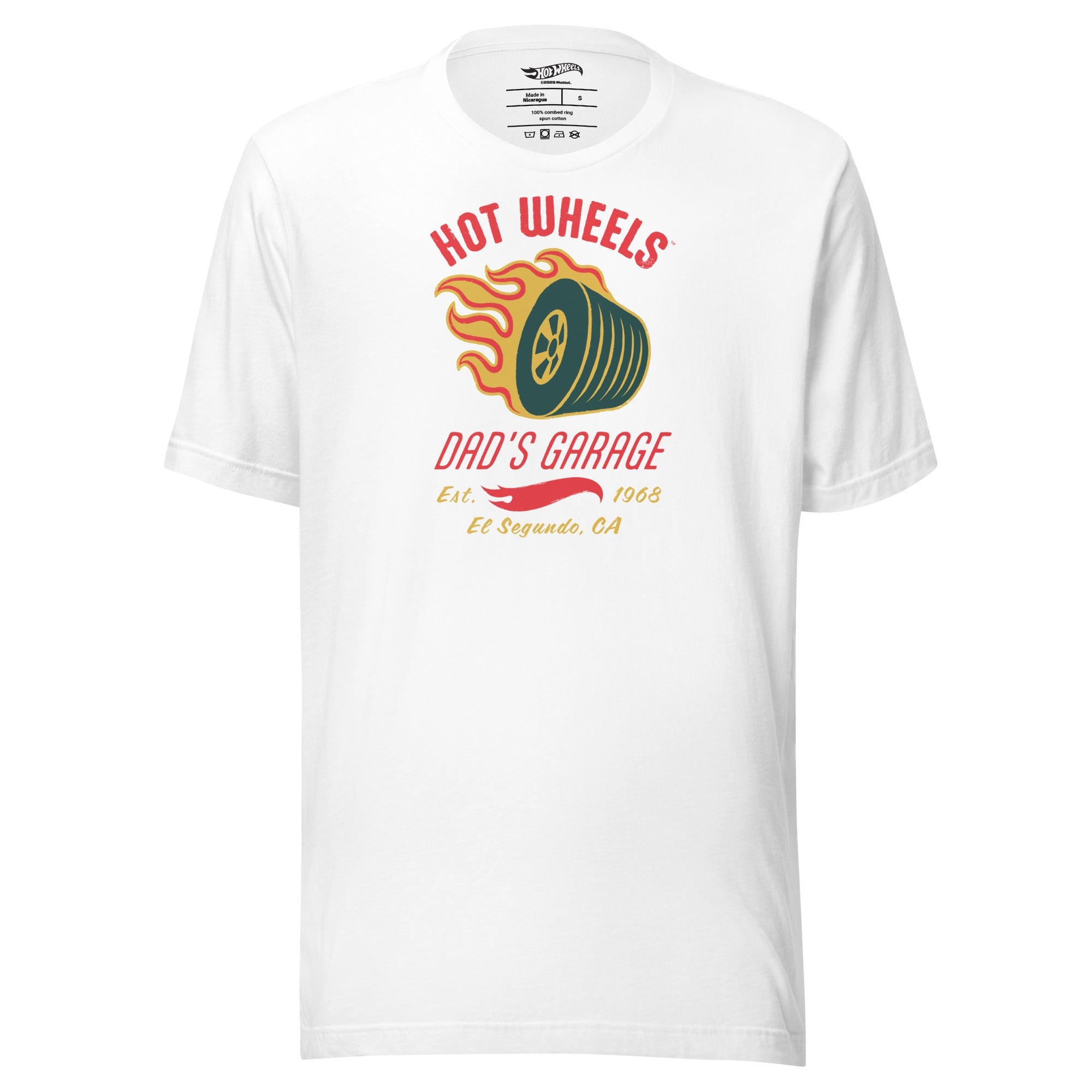 Hot Wheels Dad's Garage White T-Shirt