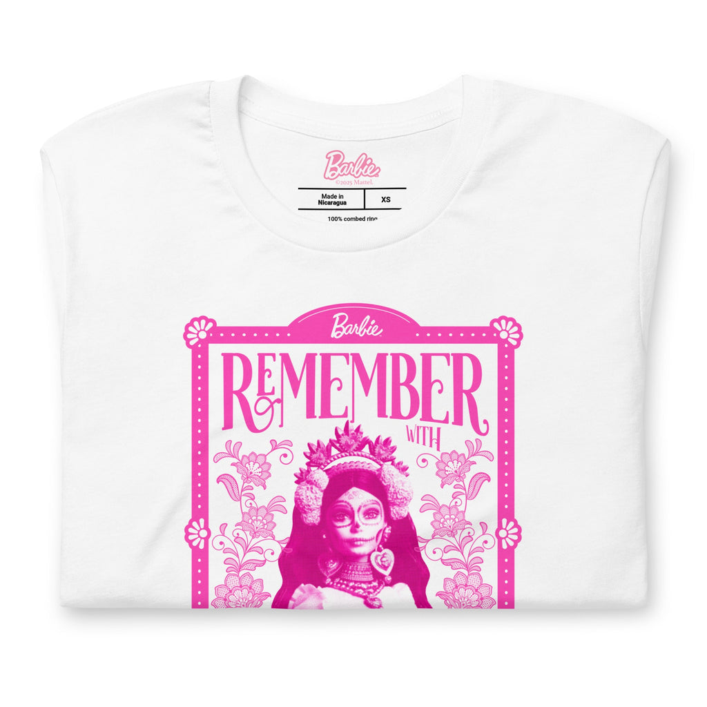 Barbie Día de Muertos Remember Love White T-Shirt