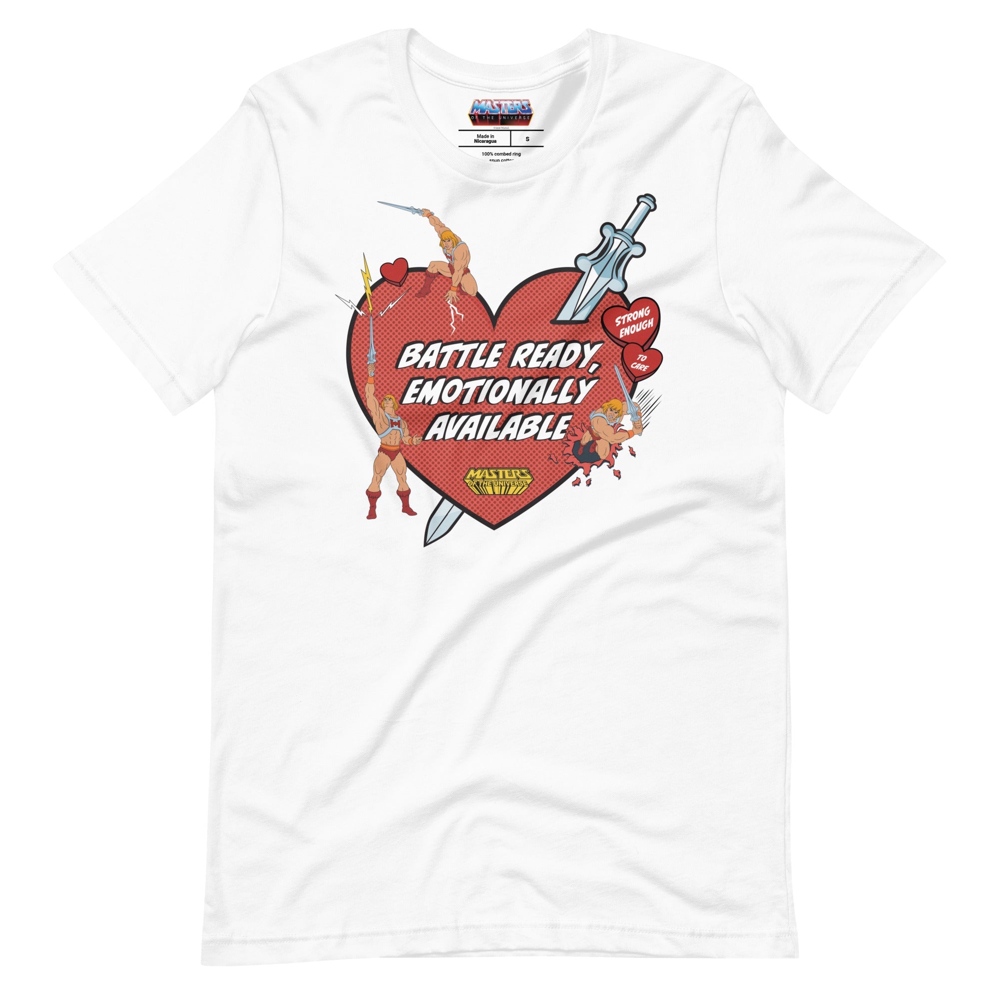 Masters of the Universe He-Man Battle Ready White T-shirt
