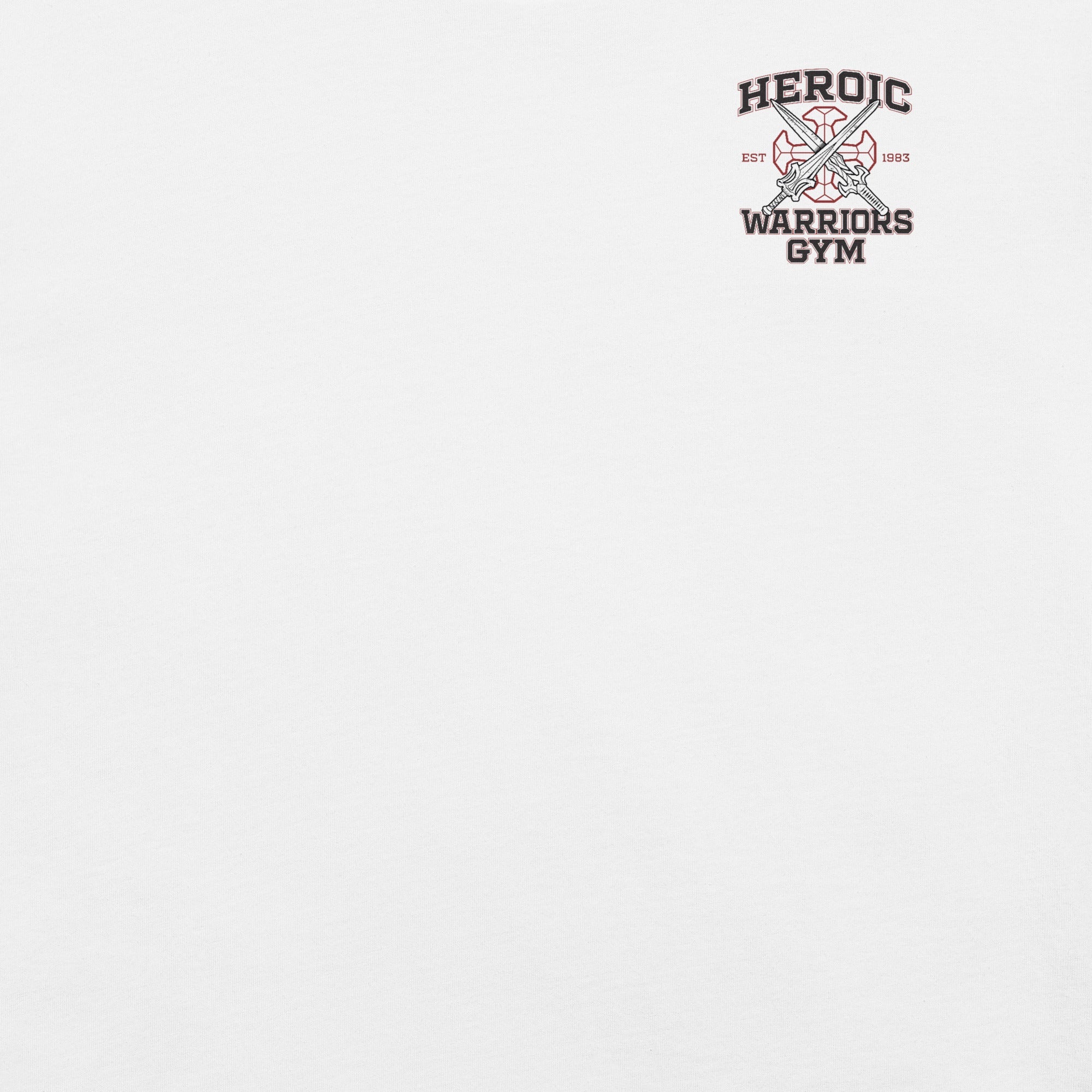 Masters of the Universe Movie Heroic Warriors Gym White T-shirt