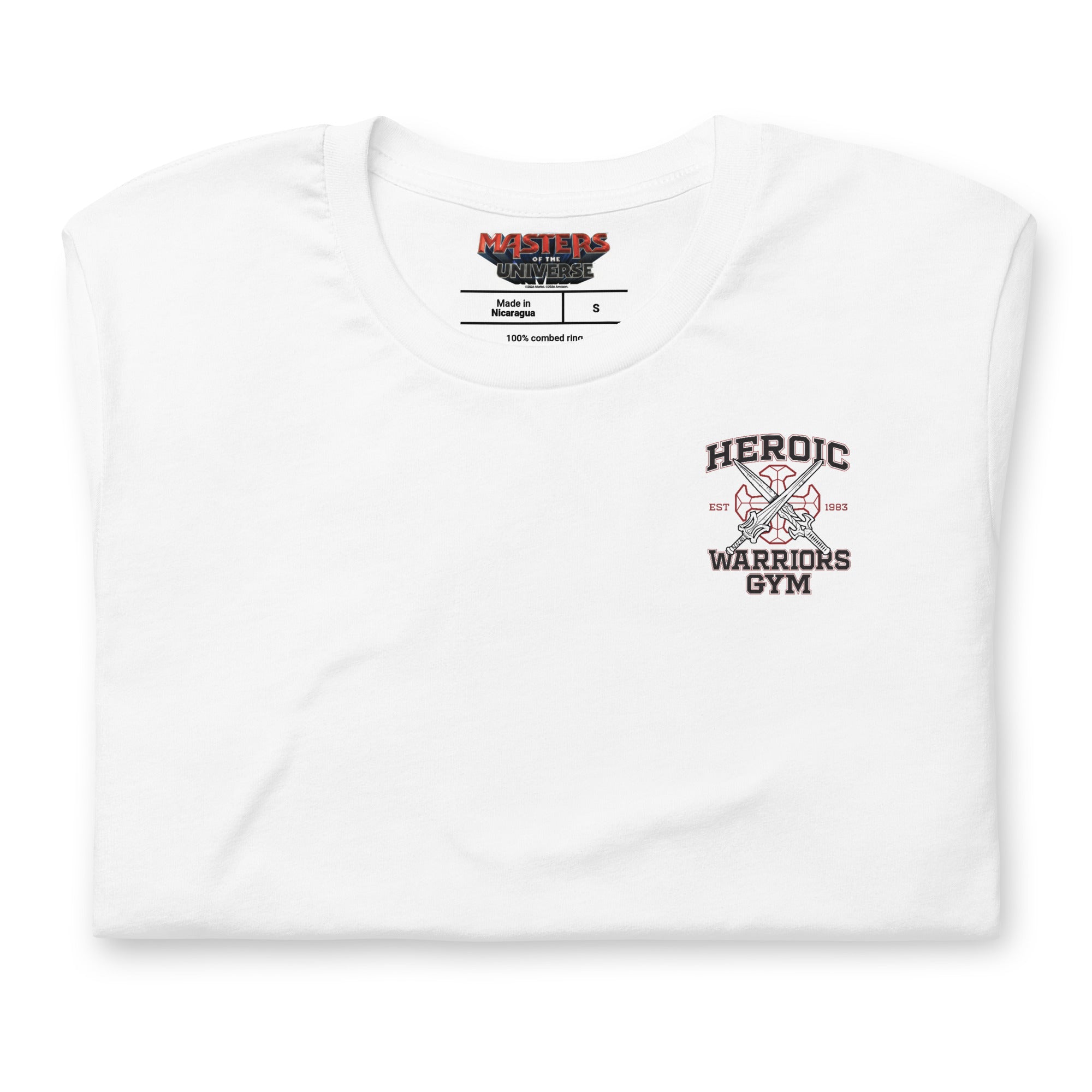 Masters of the Universe Movie Heroic Warriors Gym White T-shirt