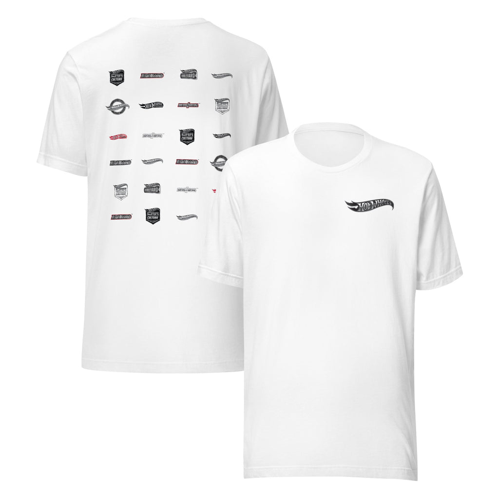 Hot Wheels Logos White T-Shirt
