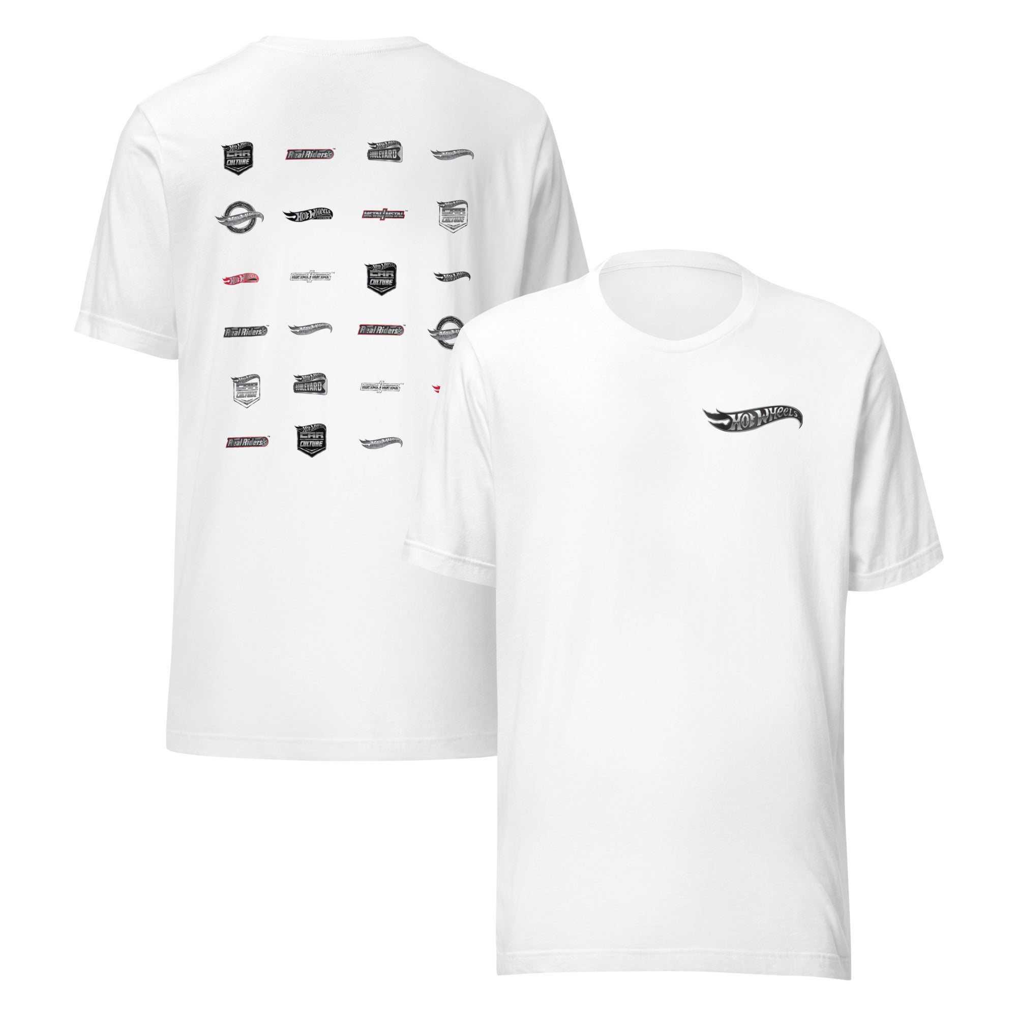 Hot Wheels Logos White T-Shirt