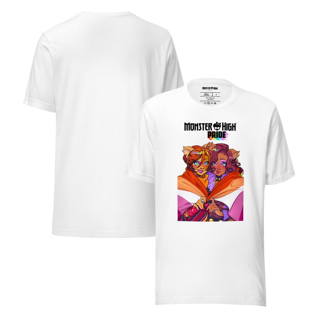 Monster High Pride Toralei & Clawdeen White T-Shirt