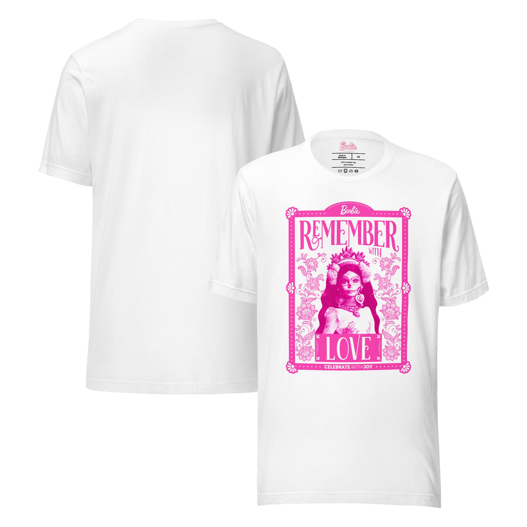 Barbie Día de Muertos Remember Love White T-Shirt