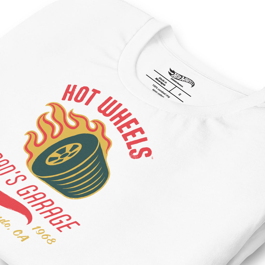 Hot Wheels Dad's Garage White T-Shirt