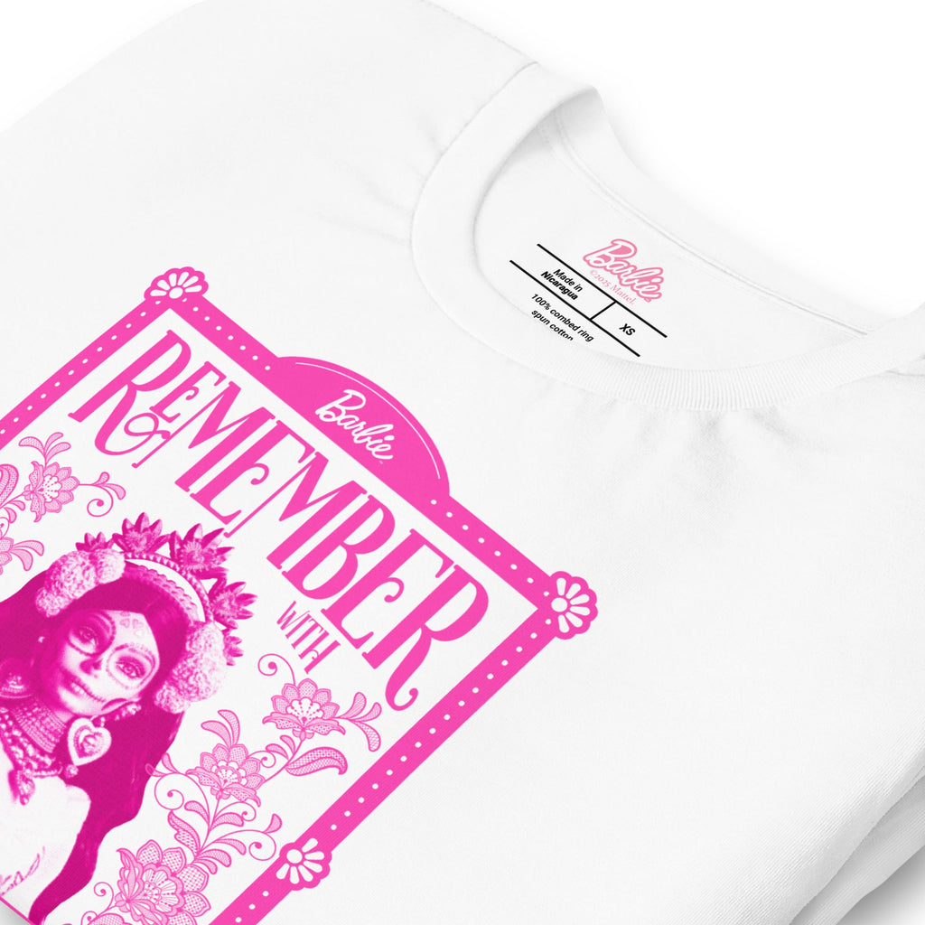 Barbie Día de Muertos Remember Love White T-Shirt